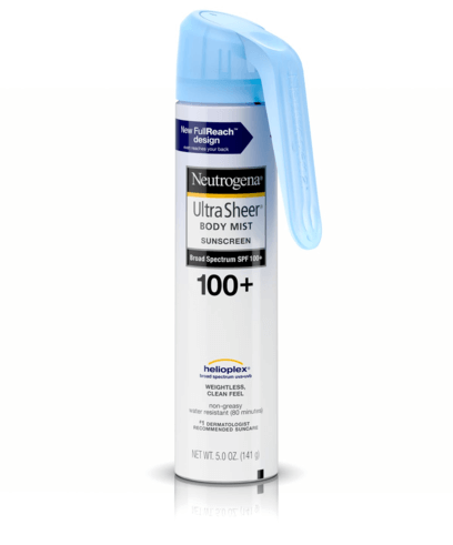 Neutrogena Ultra Sheer Body Mist Sunscreen Spray, SPF 100+